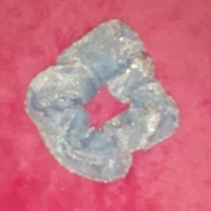 Baby blue srunchie